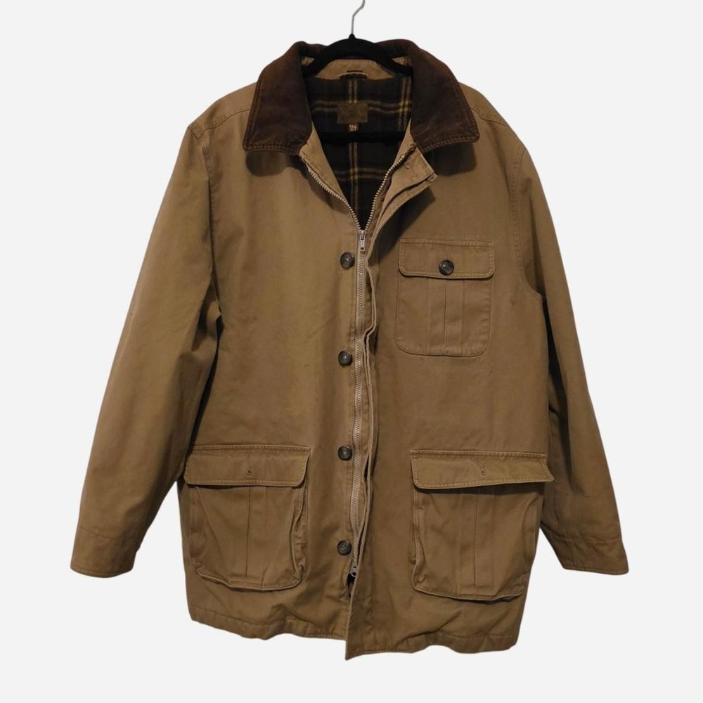 Vintage St. John's Bay heavy-duty duck canvas barn jacket / chore coat
